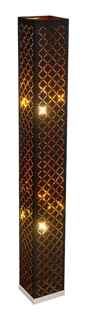 Vloerlamp zwart goud 'Harald' E27 fitting 119cm