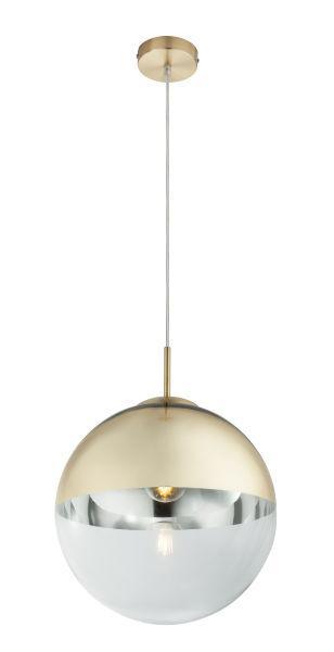 Hanglamp glazen bol rond goud 300mm rond e27 fitting