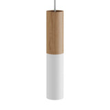 Hanglamp minimalistisch spot design E14 hout 30 cm