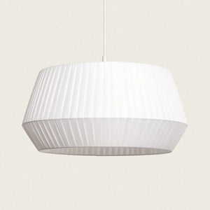 Hanglamp stof wit design rond 50 cm - FOIR