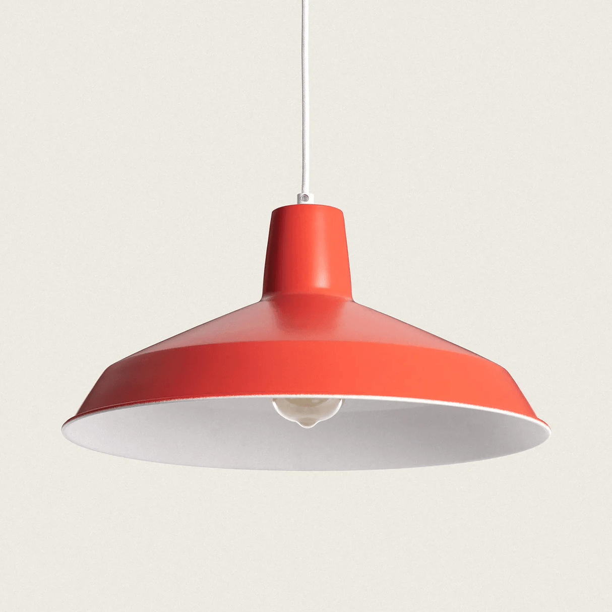 Industriele hanglamp geel met E27 fitting 'Abigail'-Rood - FOIR