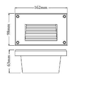 Inbouw trapverlichting warm wit ip65 led 