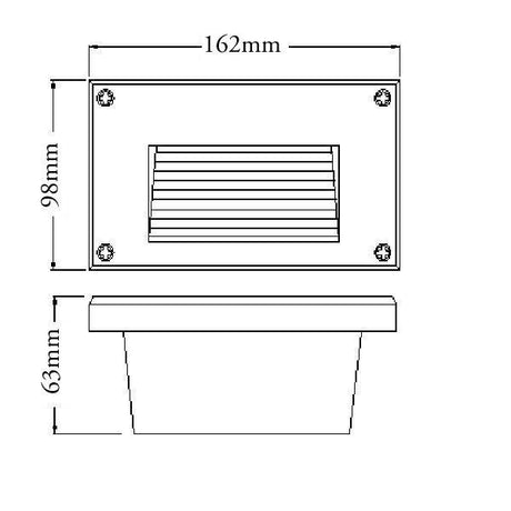 Inbouw trapverlichting warm wit ip65 led 