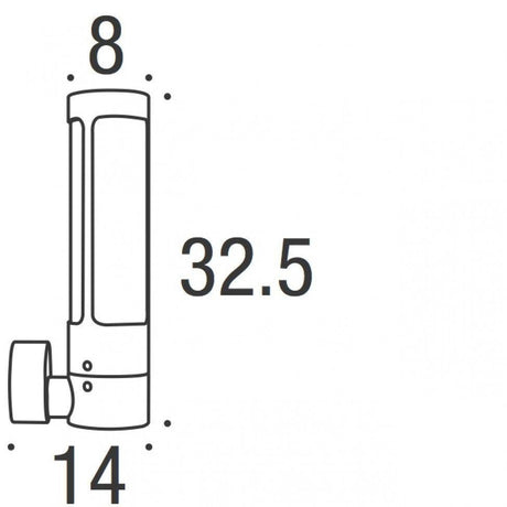 Afmetingen Gegalvaniseerde tuinverlichting helix buitenlamp