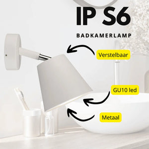 Badkamerlamp wit led lamp gu10 verstelbaar