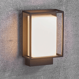 Buitenlamp zwart voordeur vierkant Nordlux 'Nestor' 8W LED wandlamp  IP44