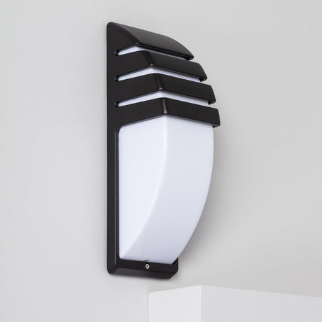 Wandlamp modern voordeur E27 fitting wit zwart 