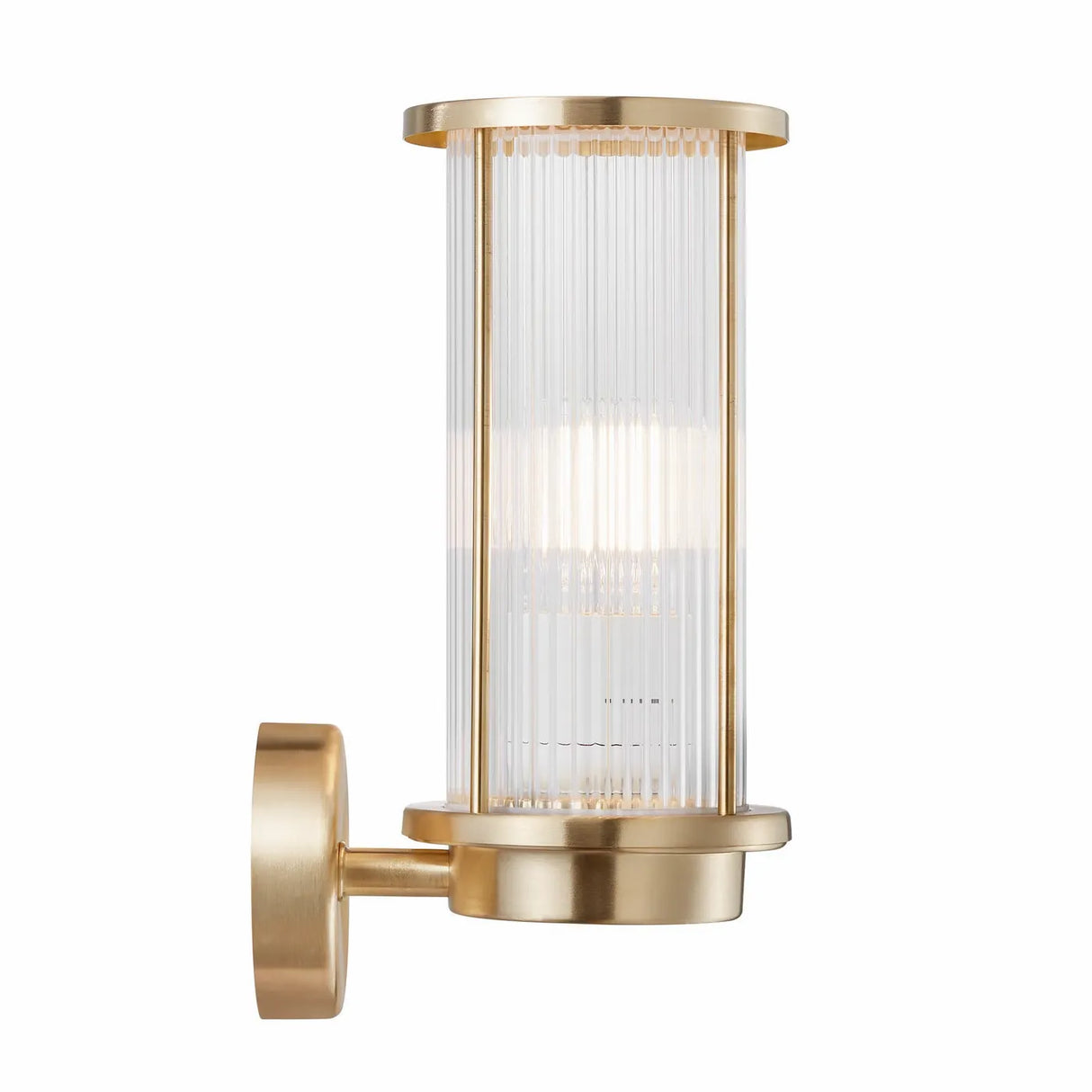 Buitenlamp messing goud 'Linton' E27 fitting modern - FOIR