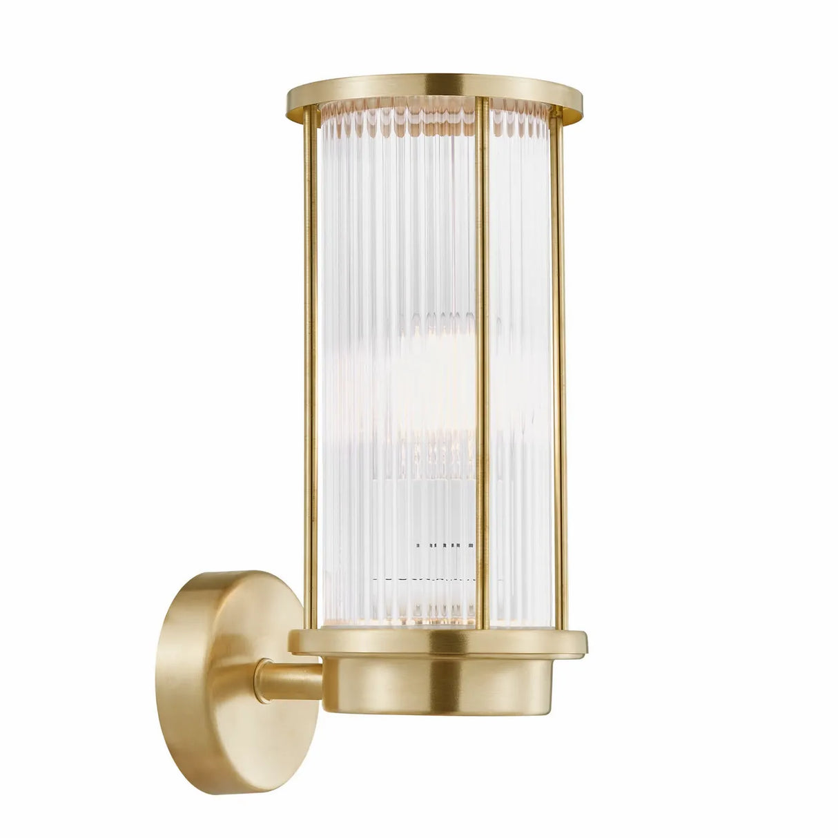 Buitenlamp messing goud 'Linton' E27 fitting modern - FOIR