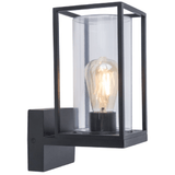 Buitenlamp glas voordeur 'Flair' vierkant open ontwerp industrieel 31cm