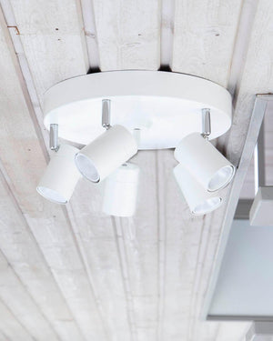 witte plafondlamp verstelbaar gu10 fittingen designverlichting by rydens correct dimbaar