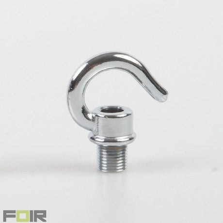 Chrome plafondhaak fitting haak e27 fitting