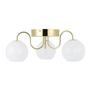 plafondlamp messing opaalglas e14 fittingen designverlichting nordlux franca 2312506035
