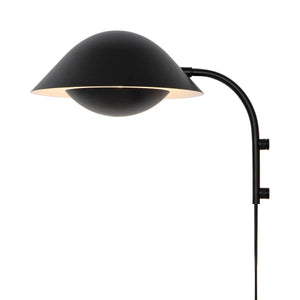 Nordlux Freya wandlamp zwart met schakelaar & E14 fitting 2213101003