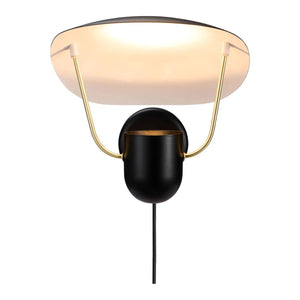 Wandlamp zwart Bedlamp met schakelaar 'Fabiola'