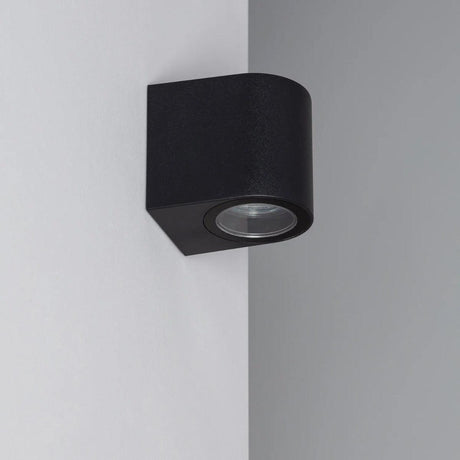 Downlight zwart buitenlamp modern