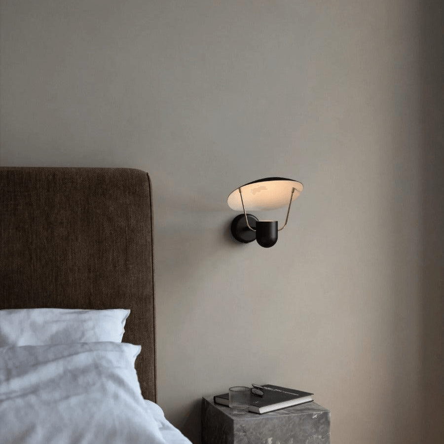 Wandlamp zwart Bedlamp met schakelaar 'Fabiola'