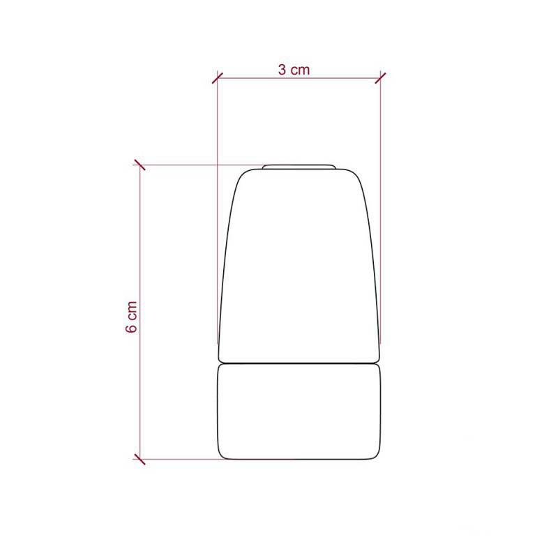 Porselein e14 fitting wit glad kleine lamphouder