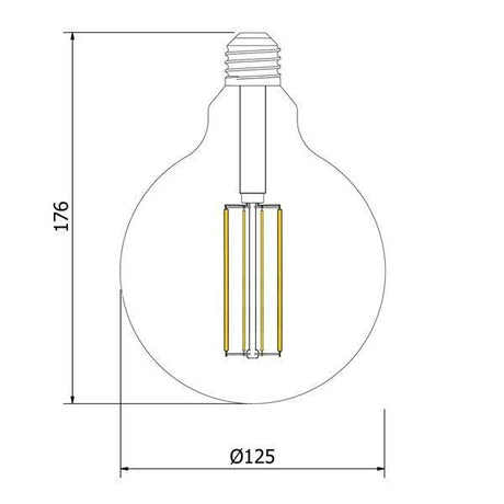 Helder glas industrieel E27 fitting industrieel warm wit