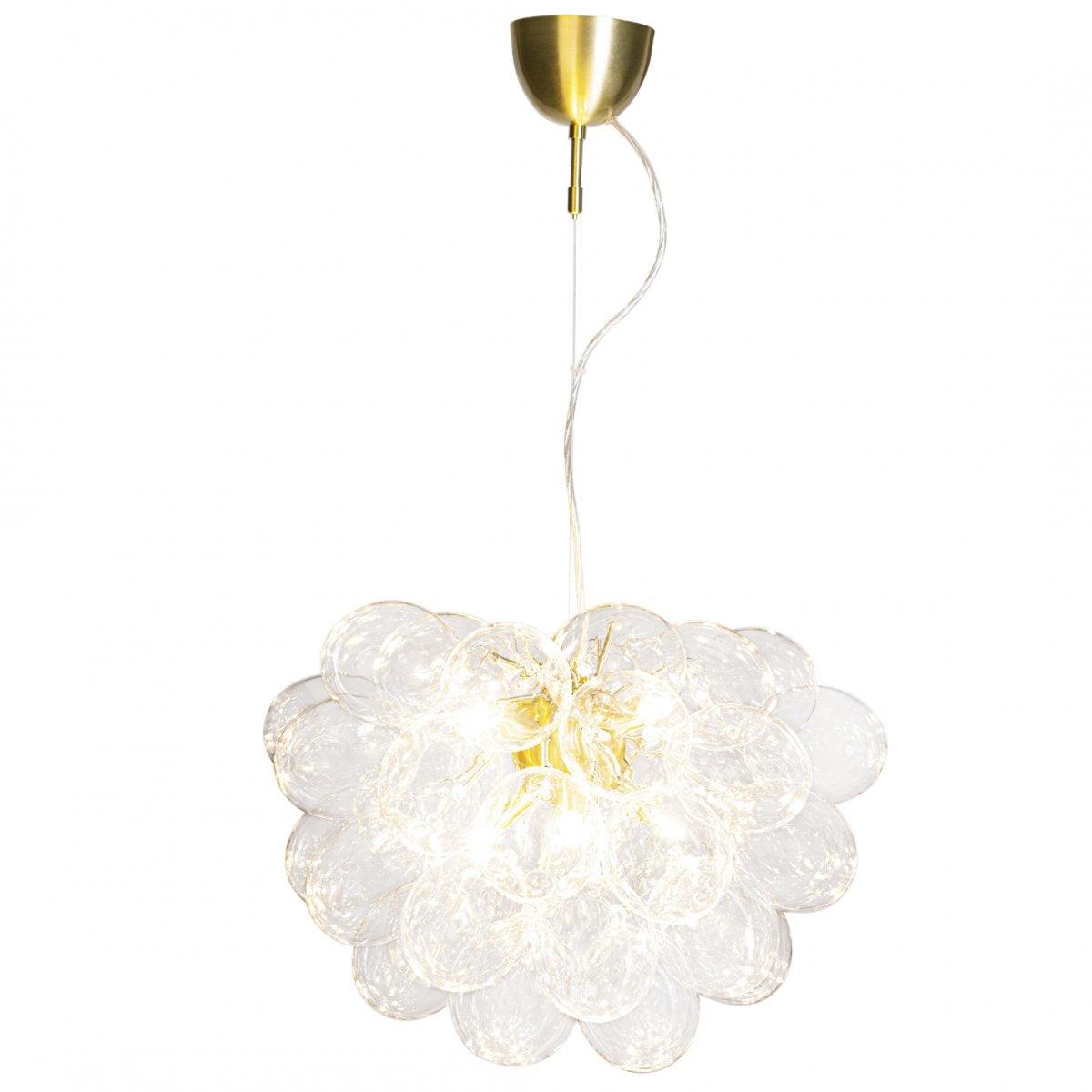 Hanglamp met mondgeblazen glazen kappen en G9 fittingen Gross 'By Rydens' - FOIR