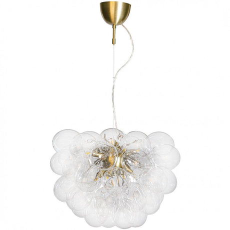 Hanglamp met mondgeblazen glazen kappen en G9 fittingen Gross 'By Rydens' - FOIR