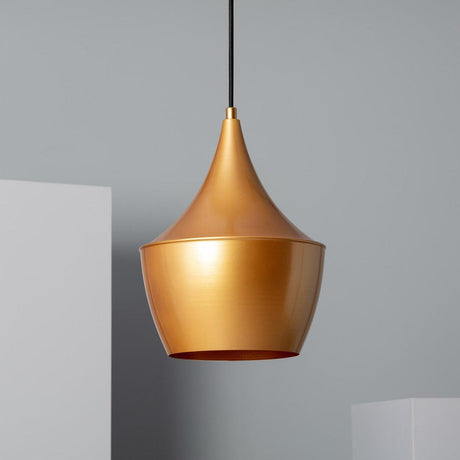 Retro hanglamp goud e27 fitting