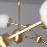 Hanglamp verstelbaar goud & opaalglas G9 fitting 'Fonti'