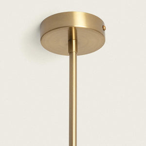 Hanglamp modern goud met opaalglas E27 fitting 'Kenji'