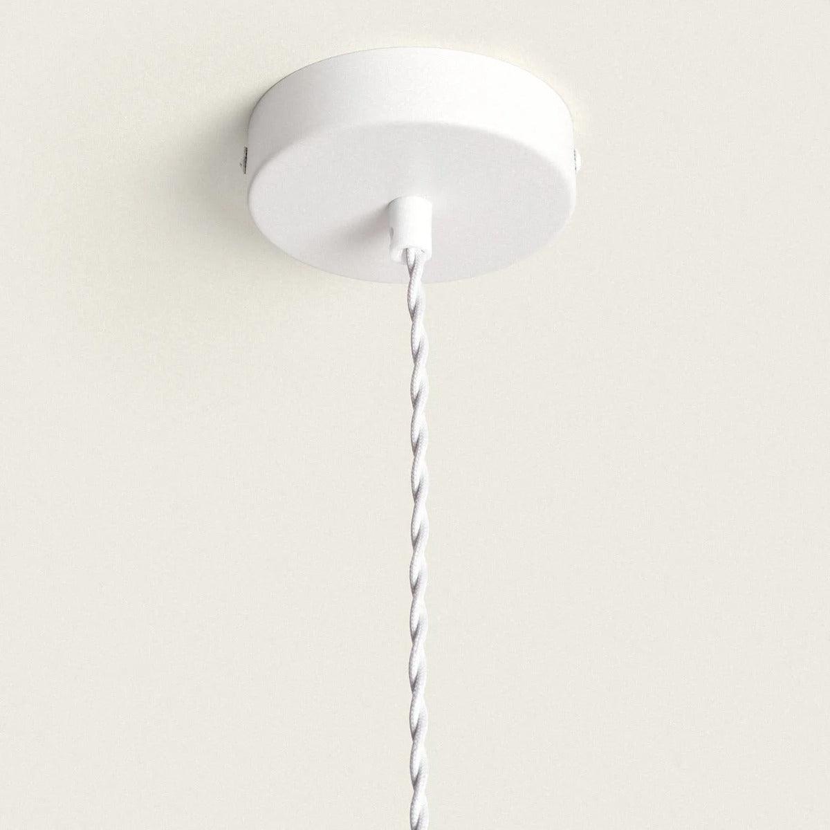 Grote hanglamp stoffen kap & E27 fitting 'Matthieu' 60 cm