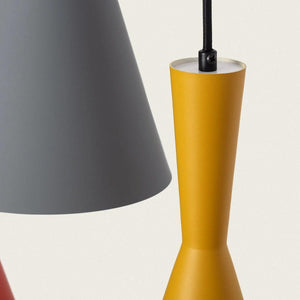 Hanglamp met 4 kappen in verschillende kleuren 'Atkin 4' - FOIR