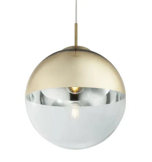 Glas bol modern E27 fitting goud modern