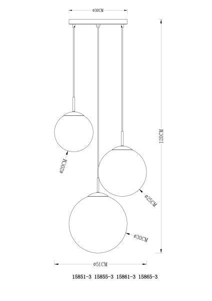 Hanglamp modern E27 fitting modern bol lamp