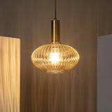 Hanglamp retro goud e27 fitting modern