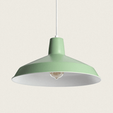 Industriele hanglamp geel met E27 fitting 'Abigail'-Groen