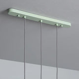 Verstelbare hanglamp hout met groene kappen 'Jasper' 780mm E27