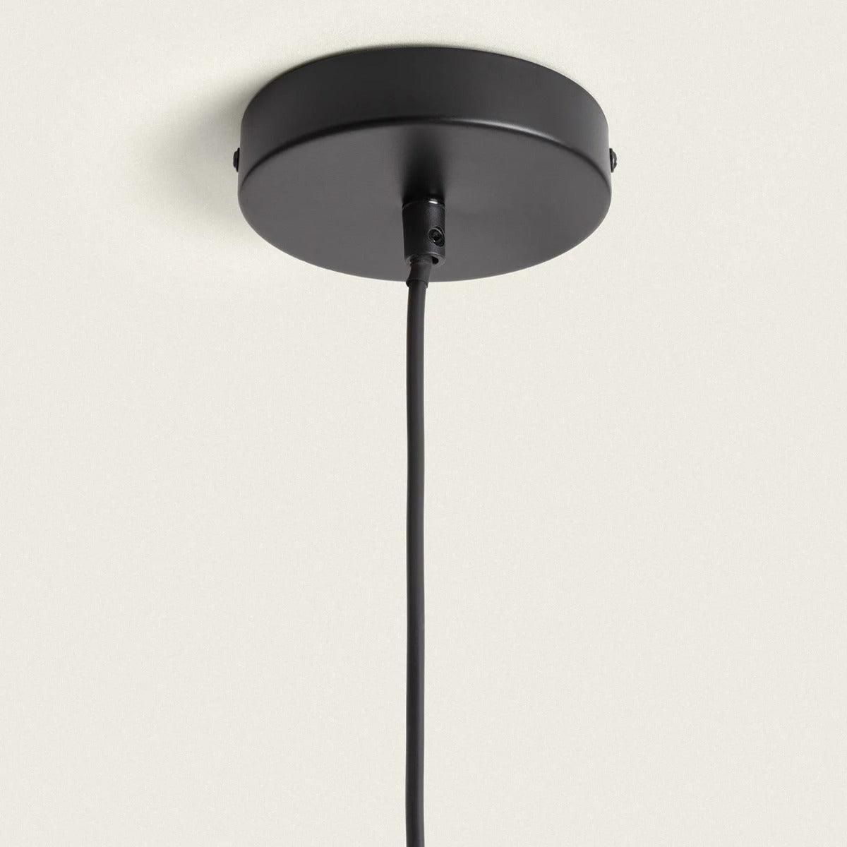 Hanglamp minimalistisch zwart & goud GU10 fitting 'Pirozzi' - FOIR