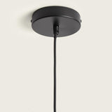 Hanglamp minimalistisch zwart & goud GU10 fitting 'Pirozzi'