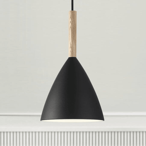 Hanglamp zwart hout 'Pure 20' E27 Design for the People