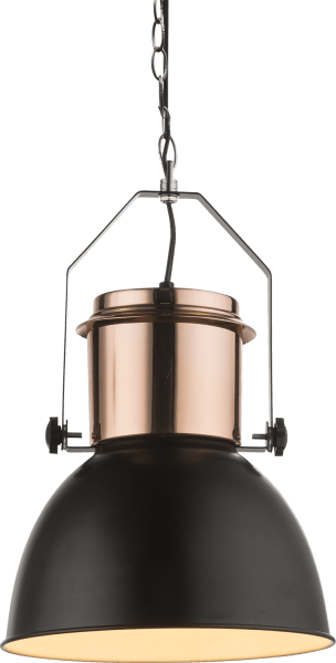 Hanglamp zwart koper industrieel verlichting e27 fitting