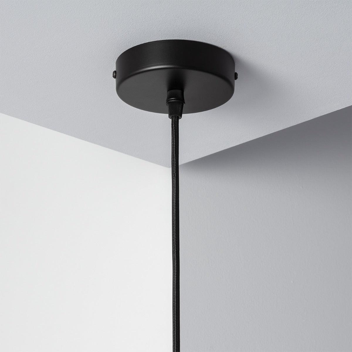 Hanglamp modern hout rond e27 fitting d