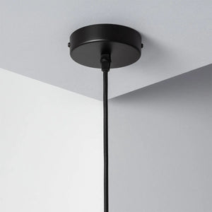 Hanglamp modern hout rond e27 fitting d