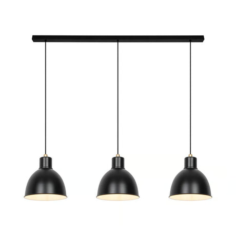 hanglamp zwart industrieel 3 kappen pop nordlux 2213633003 5704924012334 2276914 e27 fittingen eettafel 