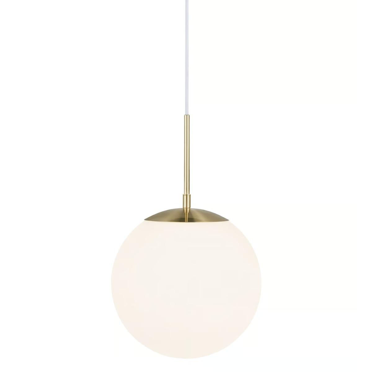 Nordlux grant hanglamp messing en opaalglas met e27 fitting 2010563035 5704924001116 2100562