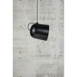 Hanglamp zwart 'Angle' E27 dimbaar warm wit zwart 20 cm DFTP