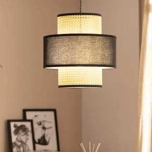 Hanglamp 'Cardo' bamboe modern E27 fitting 39 cm - FOIR