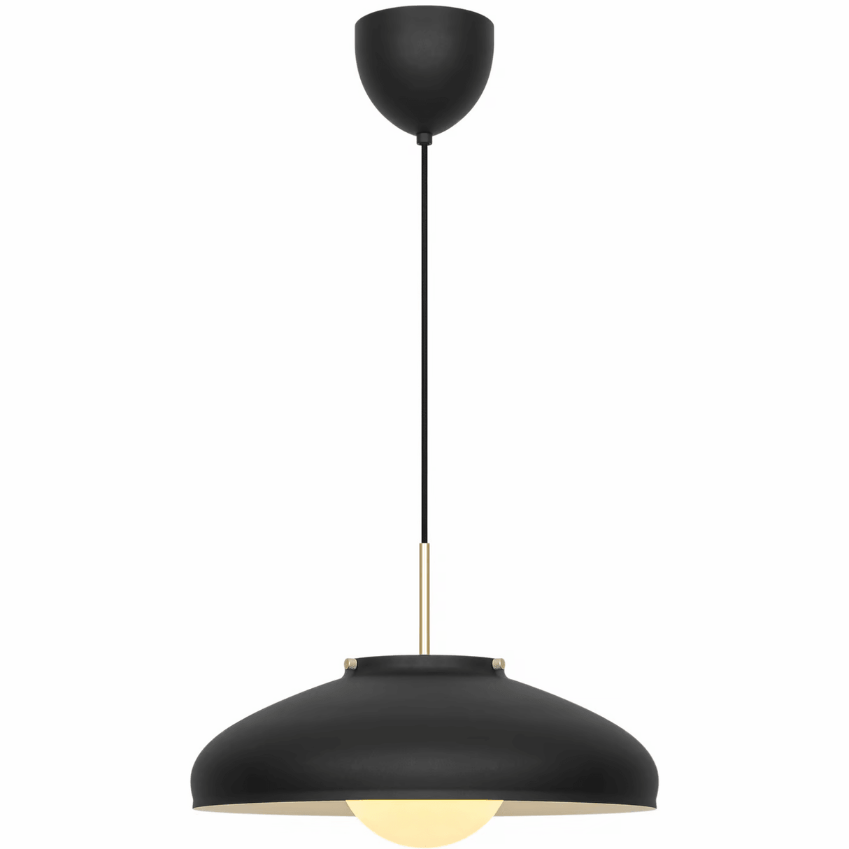 Hanglamp hout zwart design opaal glas 'Latif' e27