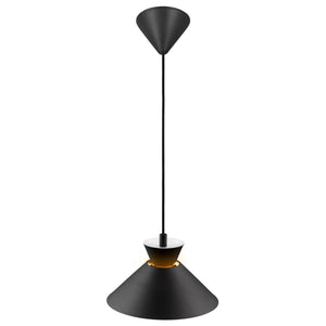 hanglamp zwart ingebouwde E27 fitting metaal modern scandinavisch moderne dial hanglamp 