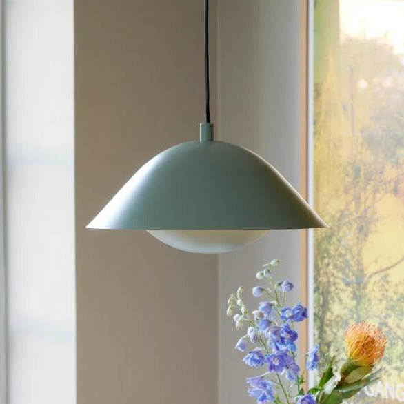 Groene hanglamp met E27 fitting 'Freya' 35 cm - FOIR