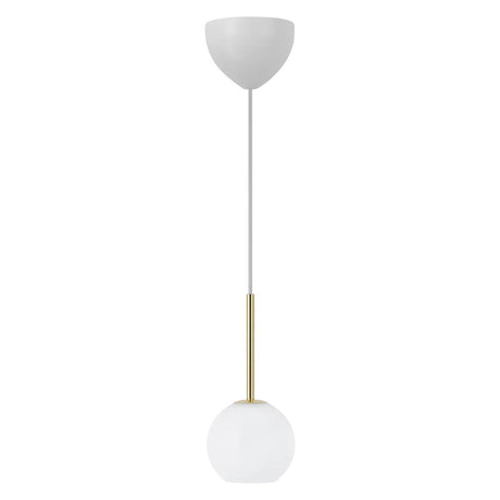 kleine hanglamp nordlux design franca 13 messing opaalglas 