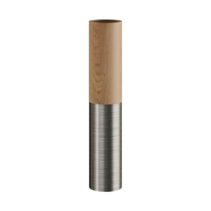 Hanglamp spot E14 fitting losse kap hout titanium-Titanium - FOIR